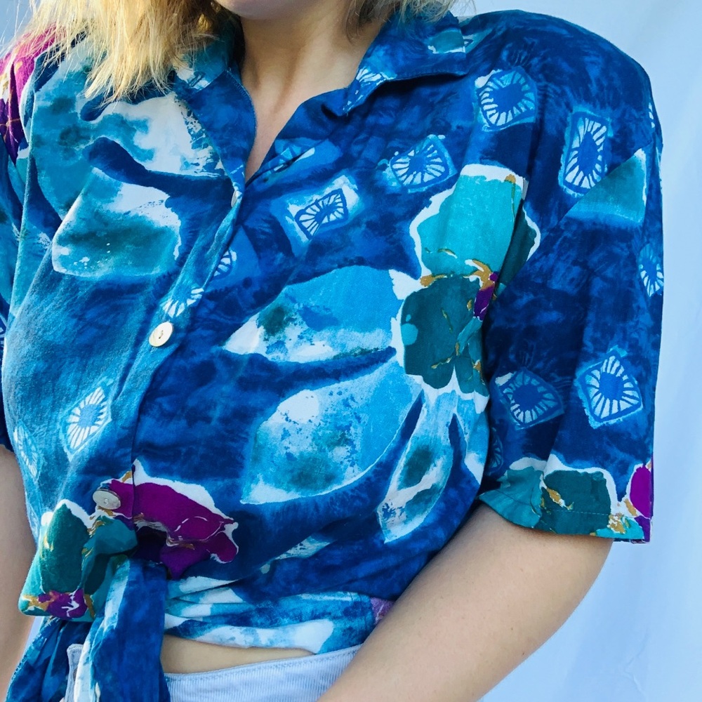 Kathie Lee Vintage Floral Shirt